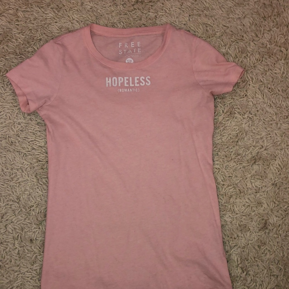 New light pink tee